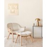 Papeldecor|Minimalistische weiße Glanztapete|Tapeten