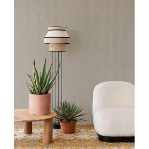 Khroma|Moderne florale Tapete arabesker Stil Grau|Tapeten 2