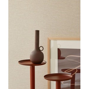 Eijffinger|Papier peint intemporel effet lin terracotta|Imitation Tissu 2