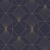 Papeldecor|Wallpaper art deco blue gold|Wallpaper
