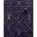 Papeldecor|Wallpaper art deco blue gold|Wallpaper