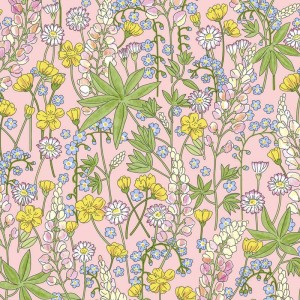 Marburg|Papier Peint floral feuilles aquarelle verte|Jeunesse
