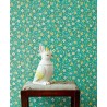 Papeldecor|Vliestapete Blumenranke Grün|Tapeten