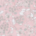Papeldecor|Papel pintado floral blanco rosa|Papel Pintado