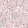 Papeldecor|Papel pintado floral blanco rosa|Papel Pintado
