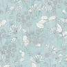 Papeldecor|Wallpaper turquoise floral youth style|Wallpaper