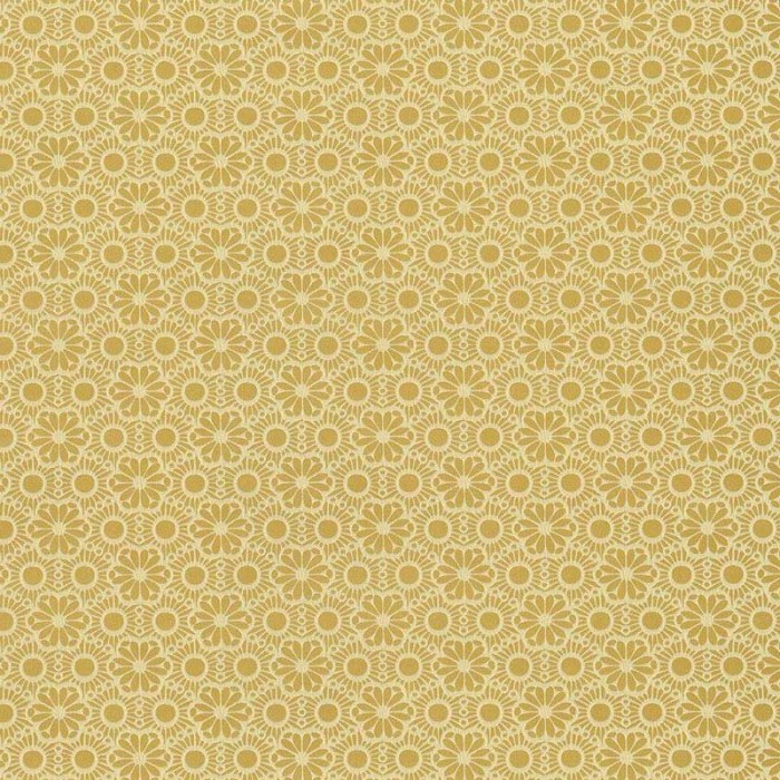 2-5838 - Papel Pintado flores pequeñas amarillo ocre