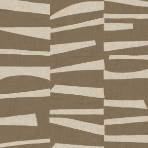 Casadeco|Braune Ethno-Patchwork-Tapete im zeitgenössischen Stil|Ethnisch
