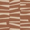 Papeldecor|Ethnic geometric terracotta brown striped wallpaper|Wallpaper