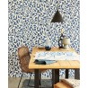 Papeldecor|Wallpaper watercolor leaves blue|Wallpaper