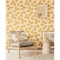 Papeldecor|Papier peint géométrique abstrait jaune|Papier Peint