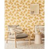 Papeldecor|Papier peint géométrique abstrait jaune|Papier Peint