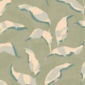 Papeldecor|Papier peint fleurs abstraites, feuilles vert kaki|Papier Peint