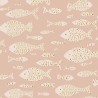 Papeldecor|Papel pintado peces infantil rosado|Papel Pintado