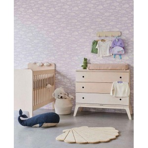 As Creation|Papier Peint pour enfants étoiles et animaux fond rose|Enfants 2