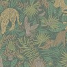 Papeldecor|Papel pintado infantil selva tropical verde|Papel Pintado