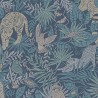 Papeldecor|Blue tropical jungle wallpaper|Wallpaper
