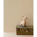 Papeldecor|Children's wallpaper giraffe brown/white|Wallpaper