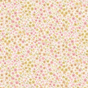 Caselio|Kids wallpaper flock of doves salmon pink|Children's