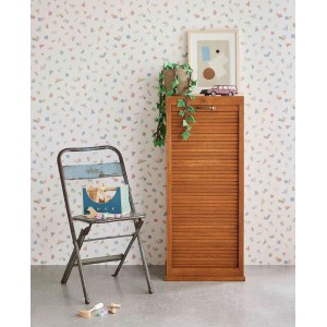 As Creation|Papier Peint pour chambre d'enfant grise avec des nuages|Enfants 2