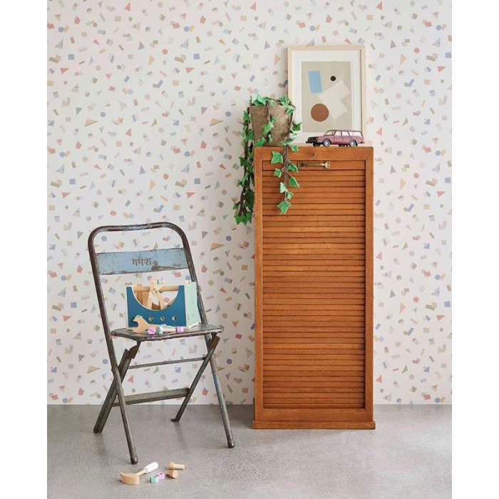 Papeldecor|Papel pintado confetti dormitorios infantiles|Papel Pintado