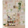 2-5899 - Mural pared infantil casitas multicolor