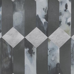 Papeldecor|Papel pintado efecto pared piedra con círculos naranjas|Papel Pintado
