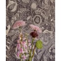 Papeldecor|Large flowers black and brown wallpaper|Wallpaper