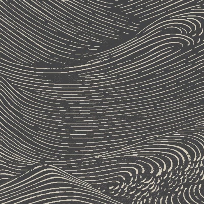 Papeldecor|Papel pintado olas metalizadas japonés|Papel Pintado