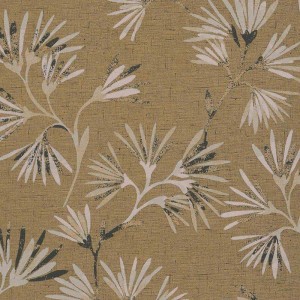 Marburg|Moderne graue und metallic-silberne Blumen-Tapete|Modern