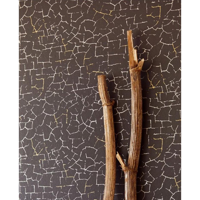 Papeldecor|Black crackle pattern wallpaper|Wallpaper