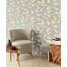 Papeldecor|Papier peint fleurs abstraites, feuilles vertes|Papier Peint