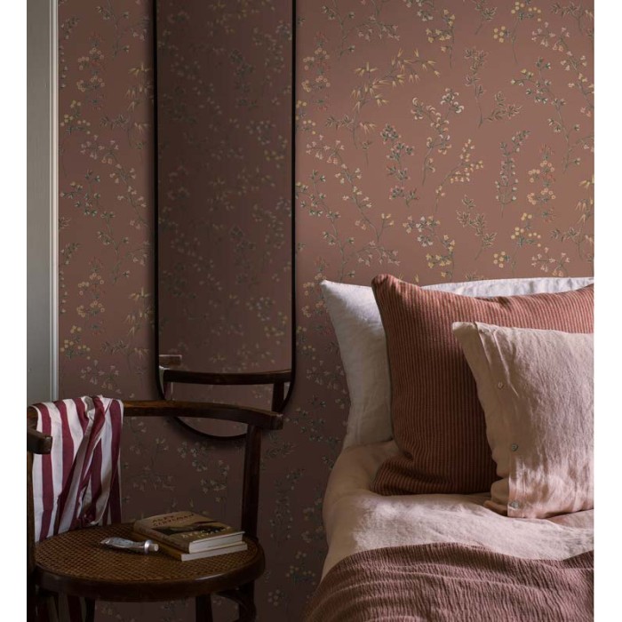 Borastapeter|Wallpaper multicolor red retro Nordic meadow floral|Wallpaper