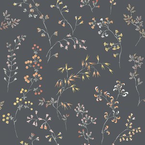 Casadeco|Scandinavian blue wallpaper with blue winter tree branches|Scandinavian