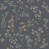 Borastapeter|Papier peint floral prairie multicolore gris foncé|Scandinave