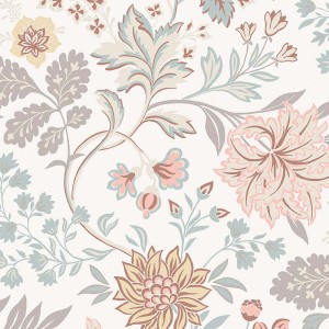 Casadeco|Boho-Chic Blumentapete im Hippie-Stil|Tapeten
