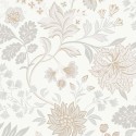 Borastapeter|Papier peint floral scandinave blanc frais|Scandinave