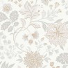 Borastapeter|Papier peint floral scandinave blanc frais|Scandinave