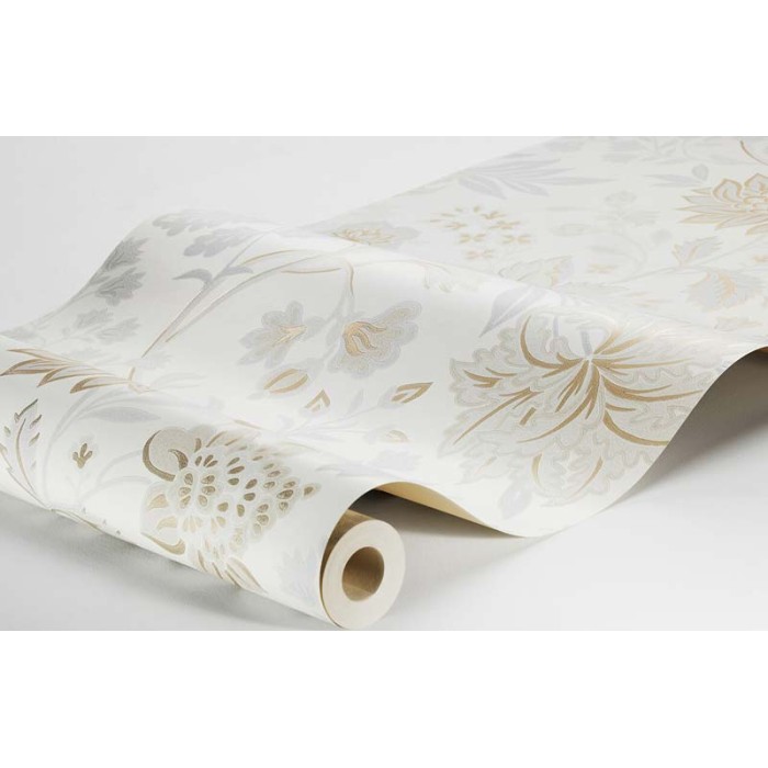 Borastapeter|Papier peint floral scandinave blanc frais|Scandinave