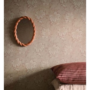 As Creation|Wallpaper red with metallic details in arabesque style|Wallpaper 2