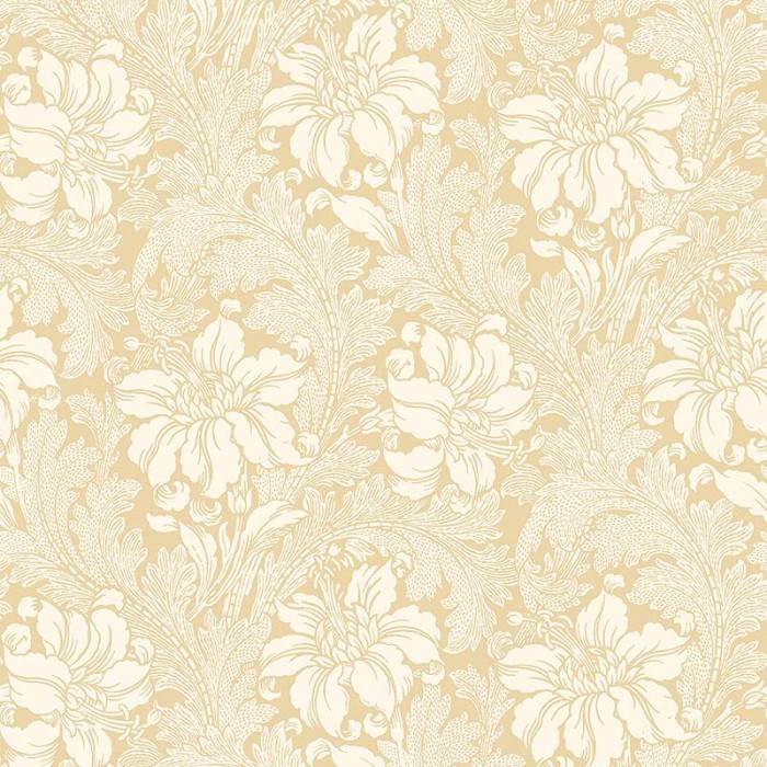 Papel pintado floral Acanthus amarillo cálido - Borastapeter Vart Arkiv 2012