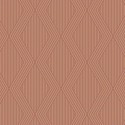 Borastapeter|Wallpaper golden red narrow striped Art Deco|Art Deco
