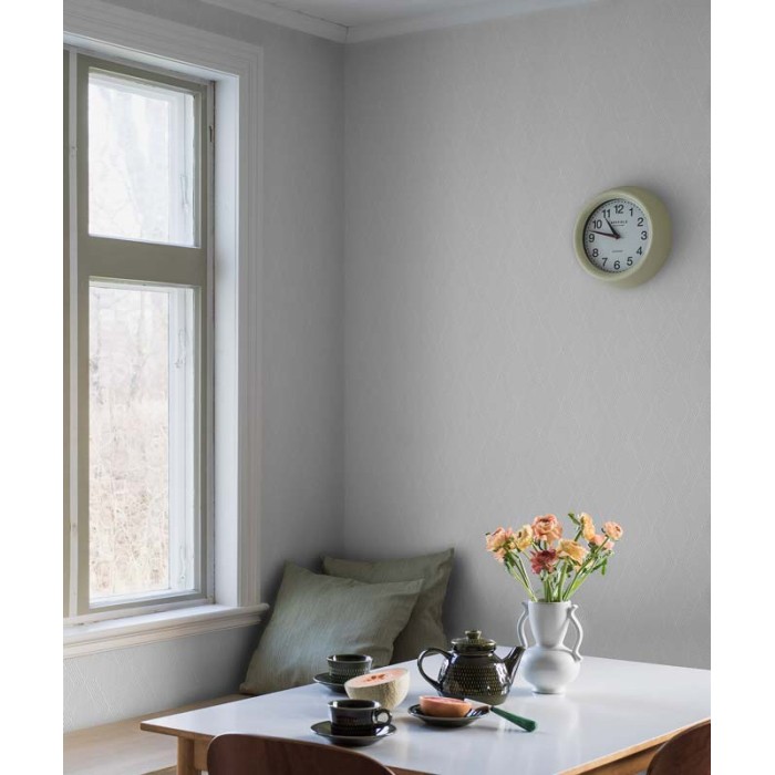 Borastapeter|Papier peint Art Déco rayures étroites gris clair|Art Déco