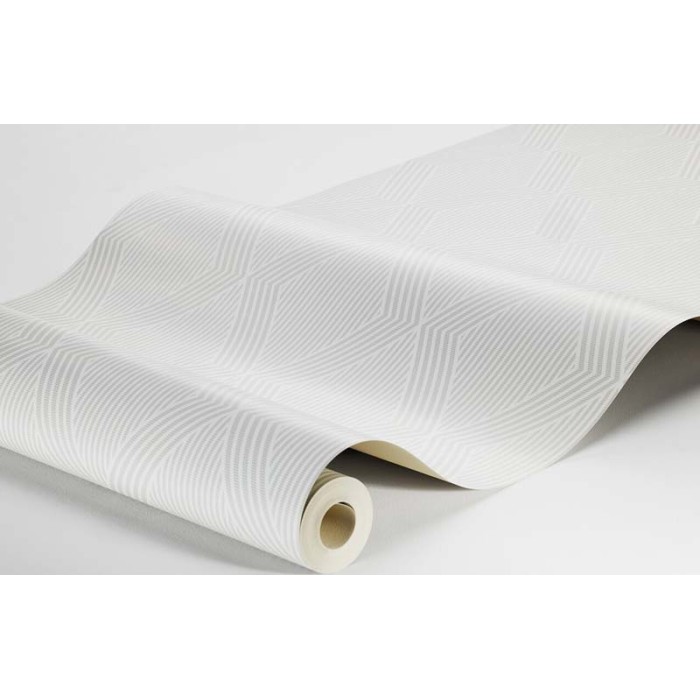 Borastapeter|Papier peint Art Déco rayures étroites gris clair|Art Déco