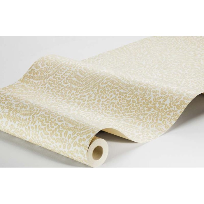 Borastapeter|Papier peint feuilles scandinaves jaune chaud|Papier Peint