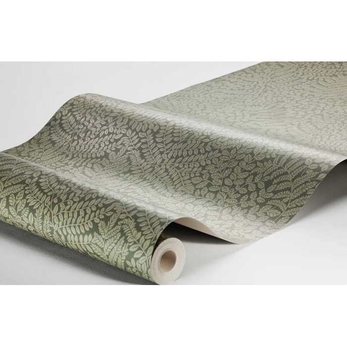 Borastapeter|Papel pintado hojas escandinavo verde oscuro|Papel Pintado