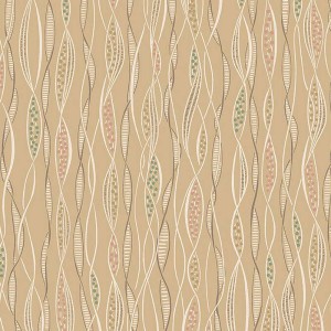 Khroma|Papier peint feuilles tropicales argile brillant relief|Papier Peint