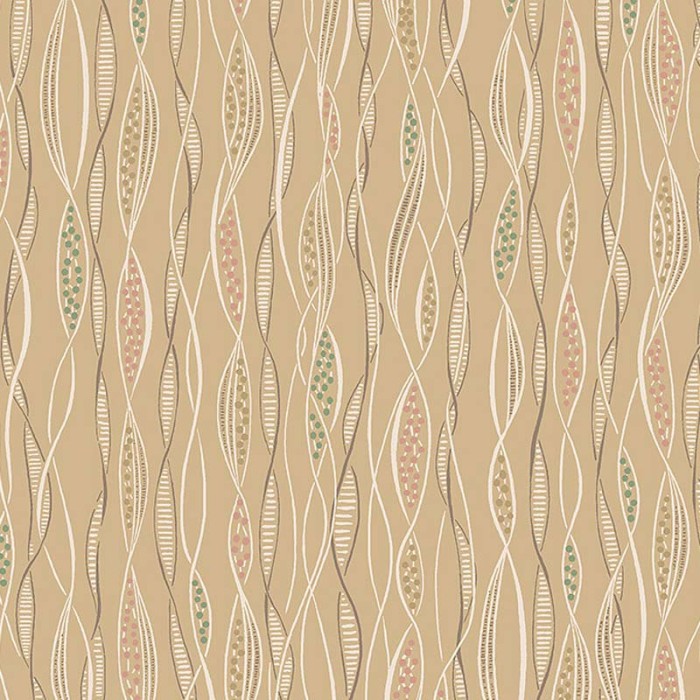 Borastapeter|Papel pintado retro años amarillo ocre multicolor|Papel Pintado
