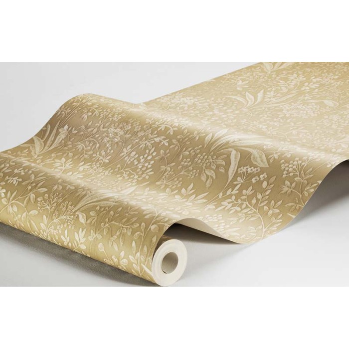 Borastapeter|Papier peint floral scandinave ocre foncé|Papier Peint