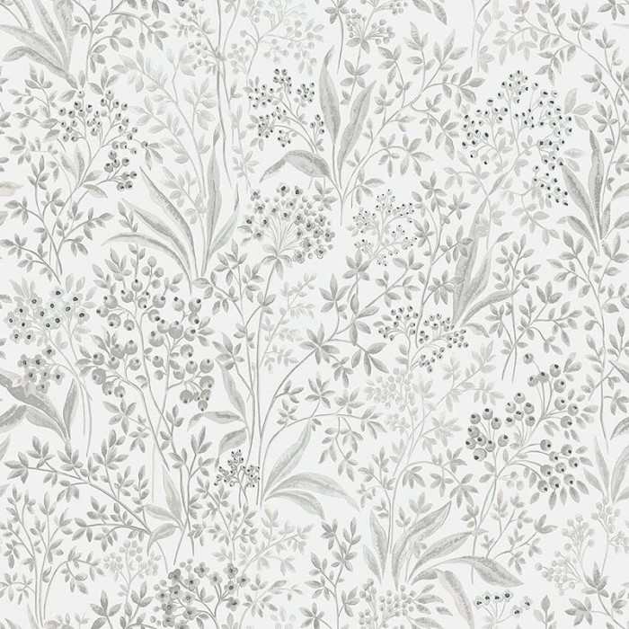 Borastapeter|Papel pintado floral escandinavo gris multicolor|Escandinavo